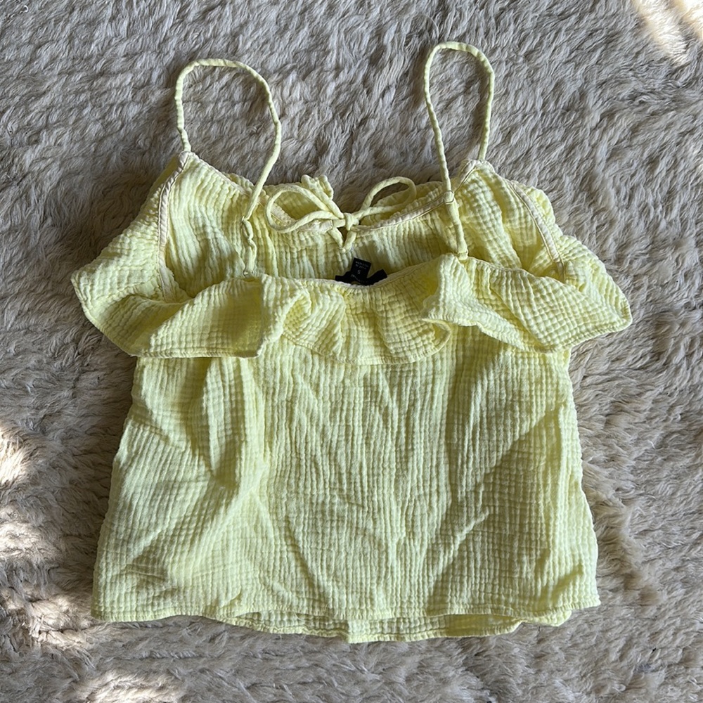 J.CREW Ruffle Soft Gauze Top, Size Small - Picture 4 of 11